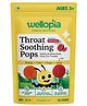Wellopia Kids Throat Soothing Lollipops | Ages 2+ | Natural Sore Throat & Cough Relief | Honey, Tulsi, Ginger & Amla | Watermelon Flavour