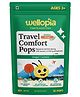 Wellopia Travel Comfort Pops for Kids (Ages 3+) | Ginger Lemon | Motion Sickness & Nausea Relief | 10 Pops | No Refined Sugar | Clean Label