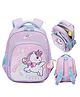 Azhari 12.6 Inches Unicorn Theme Lightweight Backpack Multi Pocket Bag for Kids Pack of 1 Color May Vary