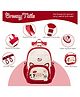 Azhari 13 Inches Breezy Tails Cat Ear Up Carry Comfort ease Lightweight Backpack Multi Pocket Bag for Kids Pack of 1 Color May Vary