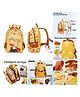Azhari 10 Inches Construction Printed Lightweight Backpack Multi Pocket Bag for Kids Pack of 1 Color May Vary