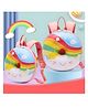 Azhari 11 Inches Sweet Donut Shaped Backpack Lightweight, Durable, Eco-Friendly School Bag for Toddlers & Preschool- Pack of 1