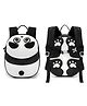 Azhari 12 Inches 3D Bamboo Buddy Hard Shell Cute Animal School Bag Lightweight, Ergonomic Preschool Daypack with Chest Strap & Breathable Mesh Back for Kids- Pack of 1