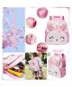 Azhari 10 Inches Fluffs N Blooms School Bags For Kids, 3D EVA Backpack With Adjustable Straps Premium Design Bag For Kids, Best For Preschool, School, Picnic - pack of 1 Color May Vary