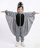 BookMyCostume Fleece Knit Full Sleeves Bird Designed Fancy Dress Costume Set - Grey & Black
