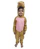 BookMyCostume Fleece Knit Full Sleeves Mouse Designed Fancy Dress Costume Set - Brown & Pink
