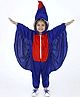 BookMyCostume Fleece Knit Full Sleeves Bird Designed Fancy Dress Costume Set - Dark Blue & Red