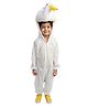 BookMyCostume Fleece Knit Full Sleeves Duck Designed Fancy Dress Costume Set - White