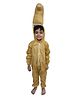BookMyCostume Fleece Knit Full Sleeves Camel Designed Fancy Dress Costume Set - Brown & White