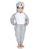 BookMyCostume Fleece Knit Full Sleeves Squirrel Designed Fancy Dress Costume Set - Grey & White