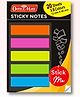 Soni Officemate transparent Sticky Notes Pads Fluorescent Paper (12mmX45mm)
