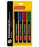 Soni Officemate Refillable Permanent Markers 4pcs - Muticolor