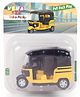 Classic Auto Rickshaw Toy for Kids | Push & Pull 3-Wheel Auto with Lights & Music| Smooth Rounded Edges| Pretend Play Toy for Boys & Girls| 3+ Years| BIS Certified - Black & Yellow