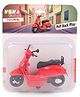 Vintage Urban Scooter Toy for Kids with Lights & Music| Retro City Design| Pull-Back Action| Smooth Rounded Edges| Indoor Pretend Play| BIS Certified - Red