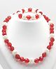 Milyra Beads Embellished Jewellery Set - Red