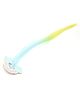 Aabacus Rainbow Embellished Alligator Hair Clip - Aqua Blue & Yellow