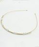 Aabacus Pearls & Rhinestones Detailed Hair Band - Golden