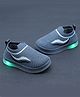 HAPPY FEET Abstract Designed Slip On LED Shoes - Grey