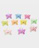 Mi Arcus Set of 10 Butterfly Designed Claw Clips - Multi Colour