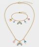 Mi Arcus Rainbow Charms & Beads Detailed Jewellery Set - Multi Colour