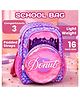 Elecart 15 Inches  Cute Donut Backpack for Girls  Glitter 3D School Bag, Lightweight Waterproof Preschool Bag with Multiple Compartments, Stylish Cartoon Daypack for School, Travel & Birthday Gift
