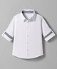 Kookie Kids Cotton Woven Full Sleeves Solid Shirt - White