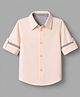 Kookie Kids Cotton Woven Full Sleeves Oxford Shirt - Peach