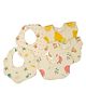 Teri Beri Baby Bibs , Pure Cotton, Ultra Soft & Skin-Friendly, Comfortable & Lightweight, Adjustable Button , Perfect for Newborn Babies (Pack of 3)