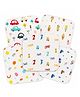 Teri Beri Muslin Face Hankies/Towels for Newborn Baby Extra Soft Reusable Napkins for Infants Toddlers/Kids (Pack of 5) (Print may vary)