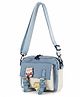 Priaansha Creation Bear Applique Detailed Cross Body Bag - Blue