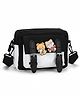 Priaansha Creation Bear Applique Detailed Cross Body Bag - Black