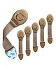 KidDough Furniture Safety Locks for Kids, Child Safety Locks for Drawers, Cabinets, Fridge, Cupboard Lock, Baby Proofing Product, Strong and Adhesive Safety Locks (Beige, 6 Beige Locks)