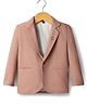 Rikidoos Cotton Woven Full Sleeves Solid Blazer - Pink
