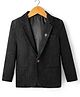Rikidoos Cotton Woven Full Sleeves Striped Blazer - Black