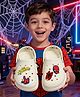Yellow Bee Marvel Featuring Spider Man & Spider Applique Detailed Perforated Slingback Clogs - White