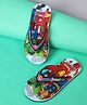 Kidsville Marvel Avengers Featuring Characters Printed Flip Flops - Navy Blue