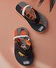 Kidsville Naruto Featuring Character Printed Flip Flops - Black
