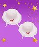 Trubliz Pack Of 2 Floral & Bow Applique Detailed Hats - White - Circumference 52-56 Cms