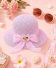 Trubliz Bow Applique Detailed Hat - Light Pink - Circumference 52-56 Cms