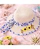 Trubliz Sunflower Applique Detailed Hat - Beige - Circumference 52-56 Cms