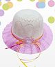 Trubliz Floral Applique Detailed Hat - Light Pink - Circumference 52-56 Cms