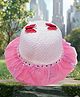 Trubliz Butterfly Applique Detailed Hat - Peach - Circumference 52-56 Cms