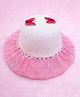 Trubliz Butterfly Applique Detailed Hat - Light Pink - Circumference 52-56 Cms