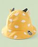 Trubliz Cotton Woven Animal Printed Bucket Hat - Yellow - Circumference 45-52 Cms