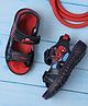 Kidsville Marvel Featuring Spiderman Designed Velcro Closure Sandals - Navy Blue