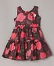 mini miao Cotton Woven Sleeveless Floral Printed Dress - Brown