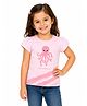 Sportking Cotton Blend Knit  Half Sleeves Octopus Printed Tee - Pink