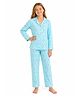 Sportking Cotton Blend Knit Half Sleeves Abstract  Printed Coordinating Shirt & Pajama Night Suit - Aqua
