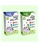 GubGub Apple & Blueberry Fruit Roll Ups + Guava Fruit Roll Ups Combo Natural Fruit Snack ( 60g Each)