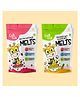 GubGub Pineapple & Coconut Milk Melts + Berries & Seeds Melts Combo Freeze Dried Fruit Snack For Kids and Toddler (15g Each)